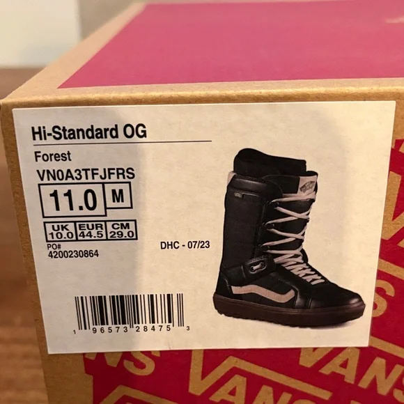 Vans Forest Hi-Standard OG Snowboard Boots Size 11 New In Box - Picture 2 of 7